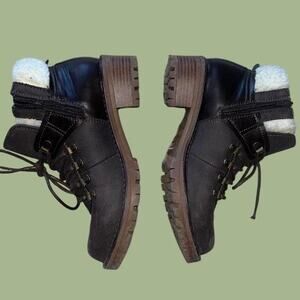 Brown ankle boots with